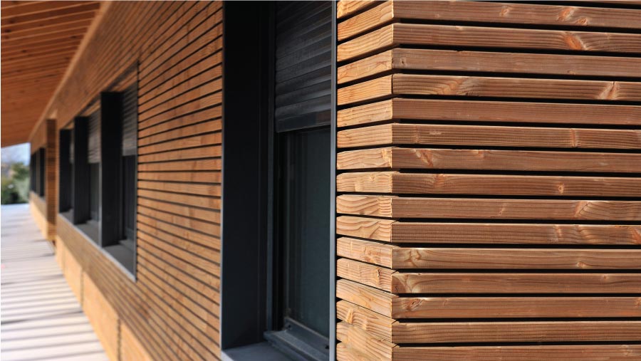 Wooden cladding