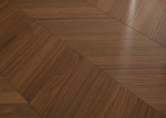 walnut chevron flooring